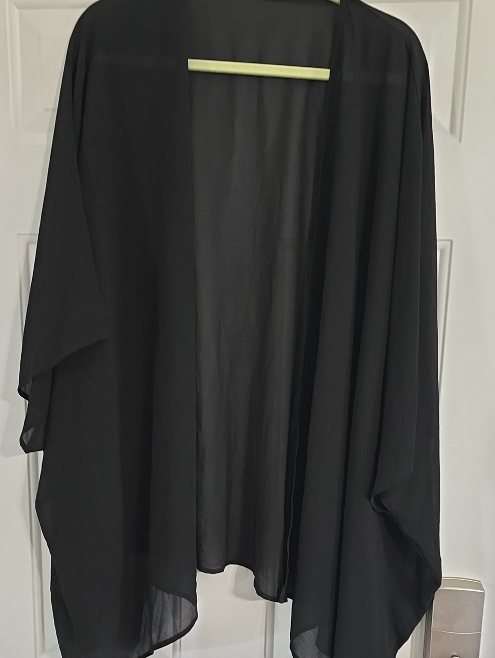 Forever 21 Black Sheer Kimono Cover-Up
